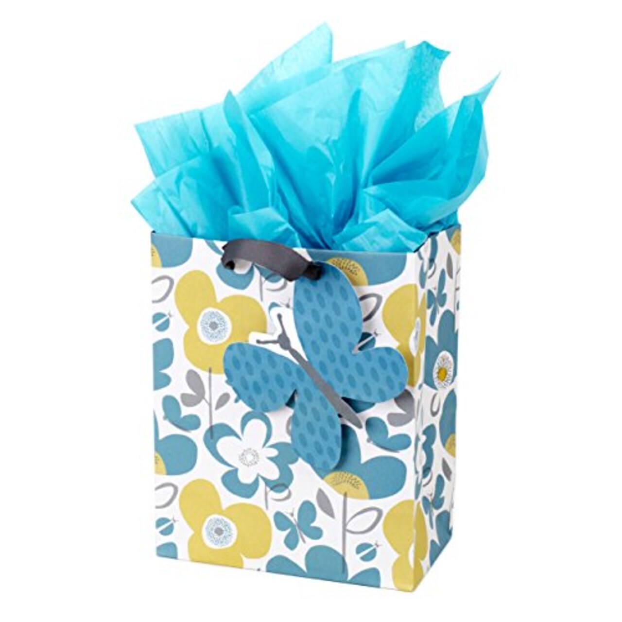 Hallmark 9 Medium Gift Bag with Tissue Paper (Flowers and